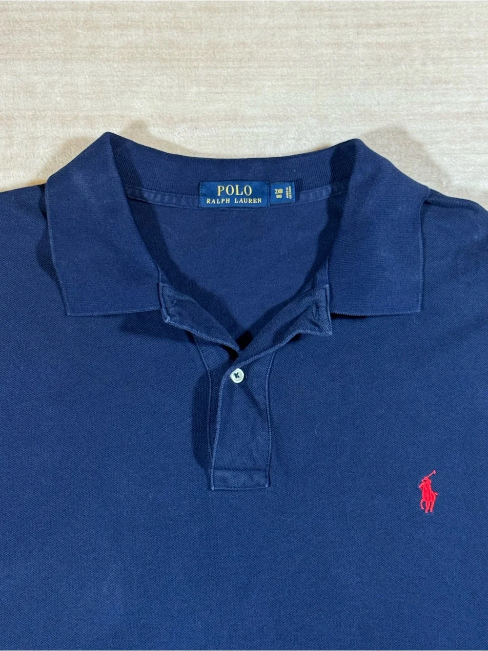 Ralph Lauren Classic Navy Polo with Red Pony